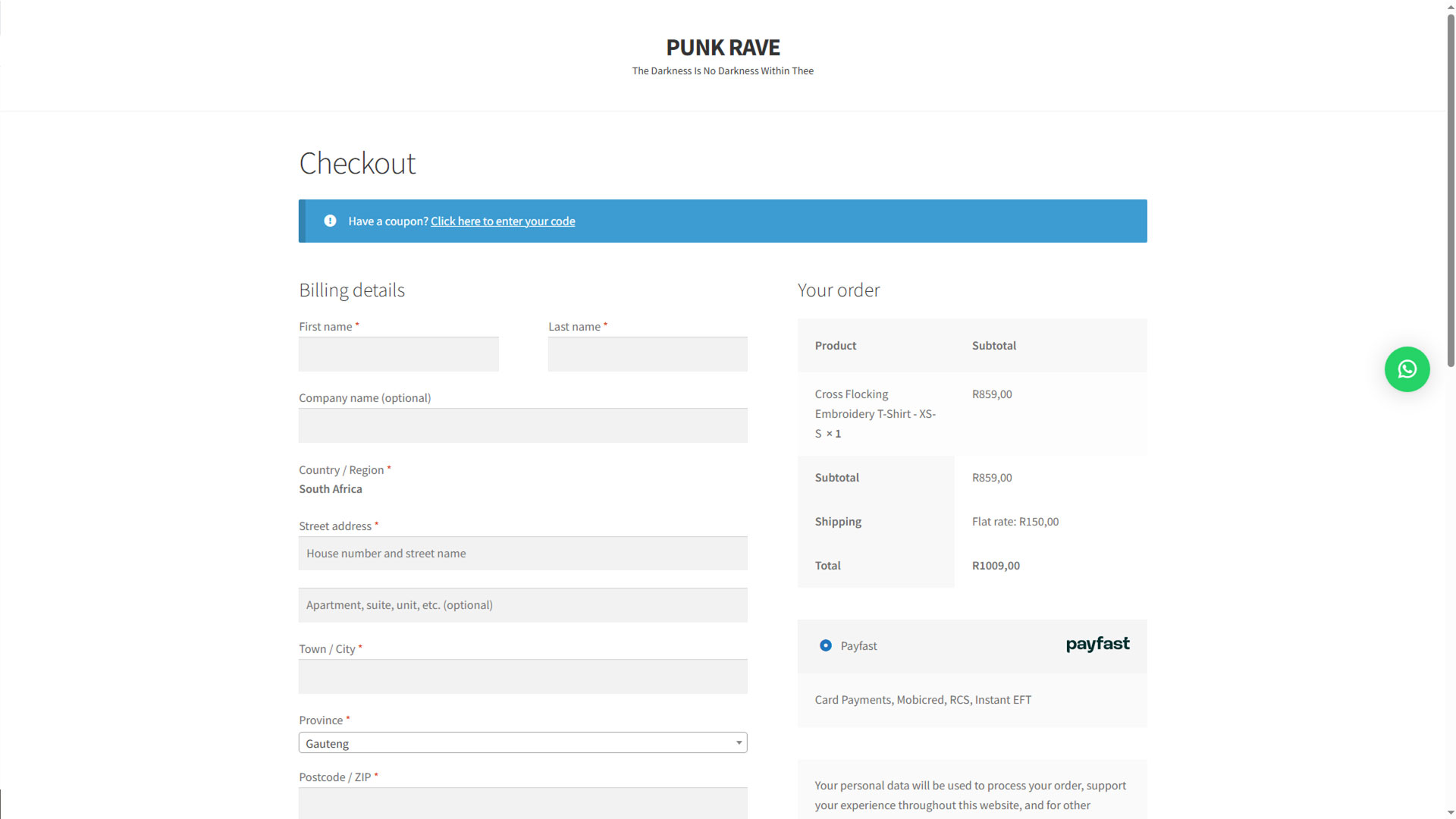 Distraction Free Checkout